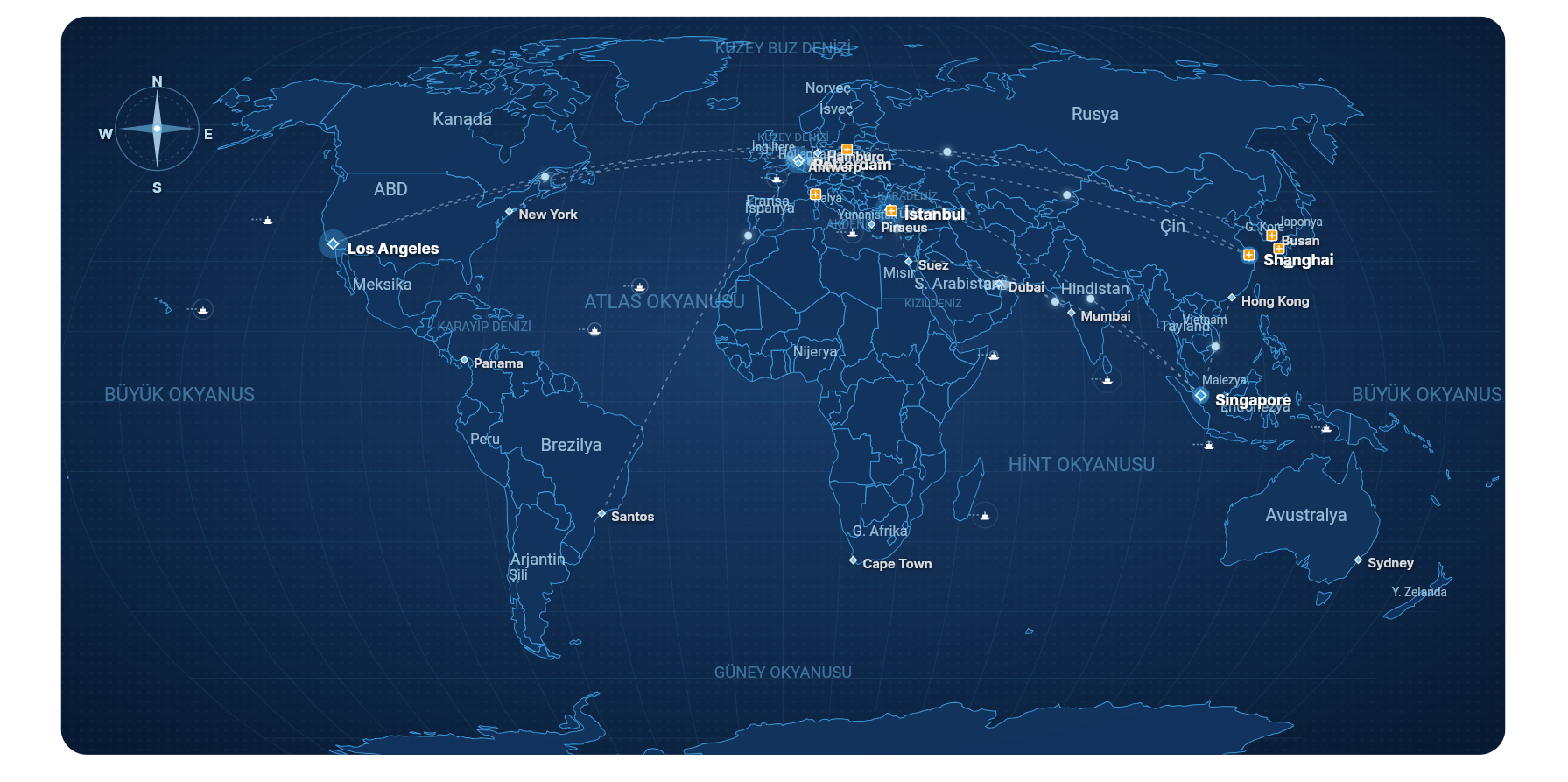 BEOK Küresel Erişim Haritası